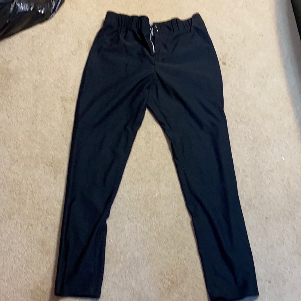 Men’s black Adidas baseball pants
